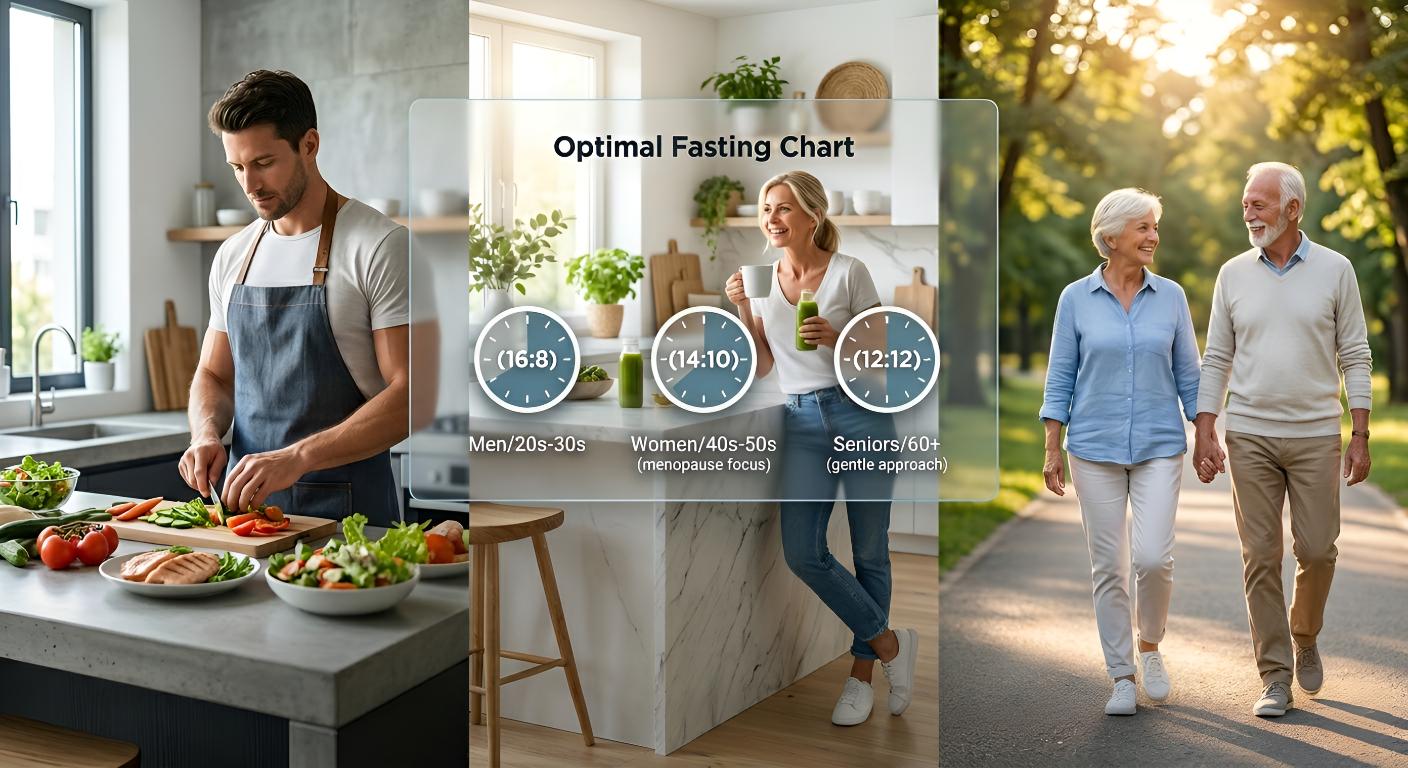 Intermittent Fasting by Age and Gender: Optimal Chart Guide