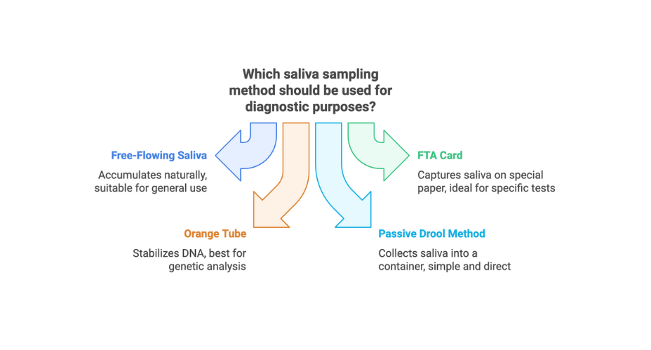 collect saliva types
